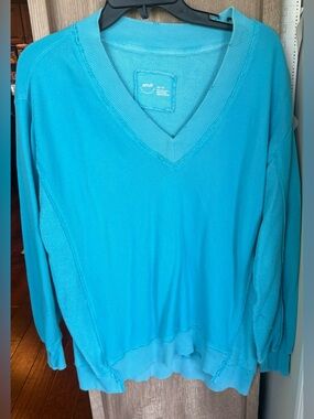 aerie Turquoise V‑Neck Sweater